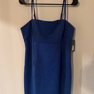 Elegant Blue Spaghetti Strap Dress wild and fable nwt L